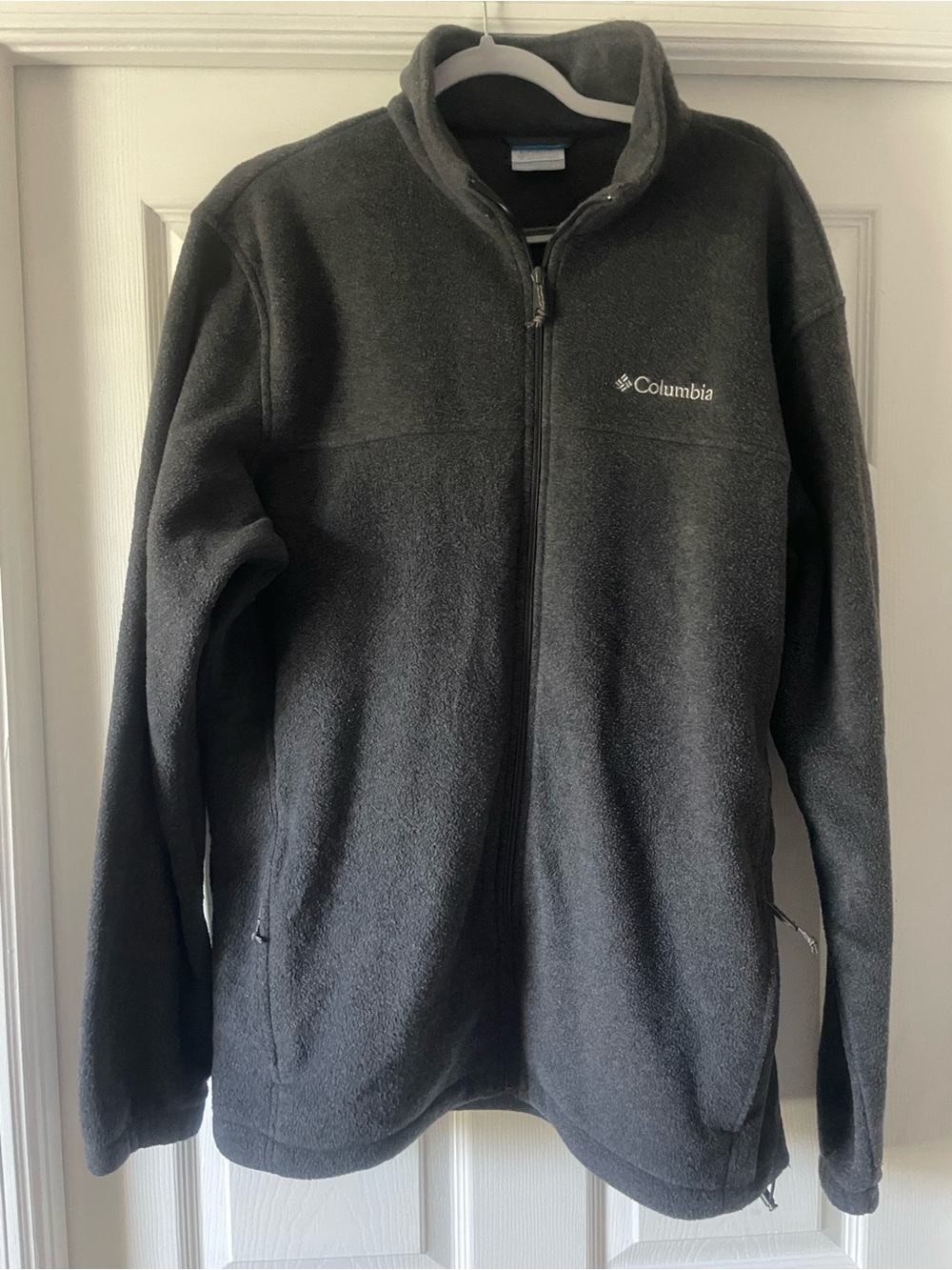 Columbia Men's Full-Zip Fleece Jacket - Gray Large Tall